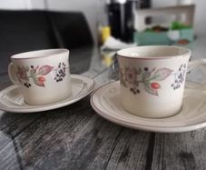 Pair of Wedgwood Roseberry Cups & Saucers