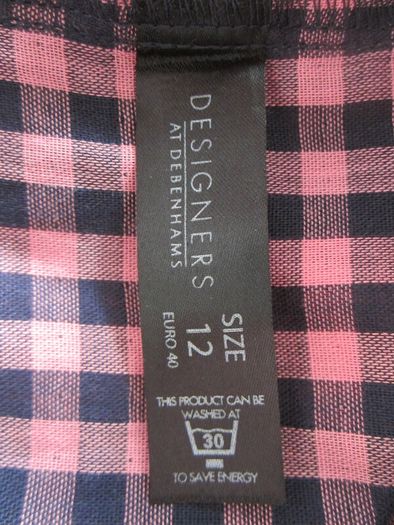 Pink Gingham Henry Holland Strappy Top - BNWT
