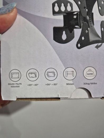 Beetronic Full-Motion TV Wall Mount 13"-27" Swivel & Tilt