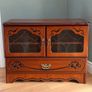 traditional mahogany display cabinet and tv unit Image 3