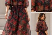 Blouse and skirt set