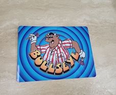 bullseye metal sign
