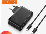 main image for ad Charger 100W USB Type C PD Fast Charger with Quick Charge 4.0 3.0 USB Phone Charger For MacBook Laptop Smartphone