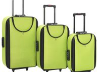 main image for ad Soft Case Trolleys 3 pcs Green Oxford Fabric