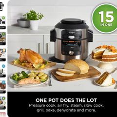 Ninja Foodi MAX 15-in-1 SmartLid Multi-Cooker with Smart Cook System 7.5L OL750UK