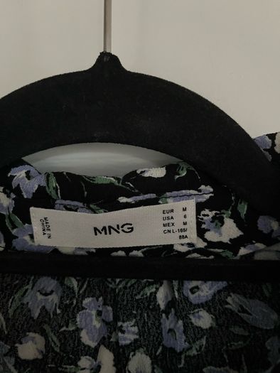Mango floral shirt dress