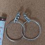 Sterling silver hoop earrings Image 2