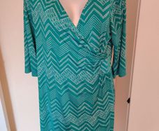 Perseption concept crossover knee length dress size XL UK16/18 EU44/46 Postage included