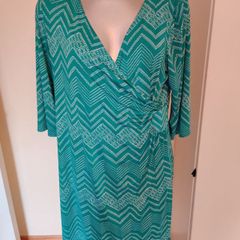 Perseption concept crossover knee length dress size XL UK16/18 EU44/46 Postage included