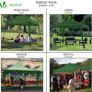 3x3m Pop Up Gazebo with 4 Leg Weight Bags, Folding Party Tent for Garden Outdoor, Green (FREE POSTAGE) Image 2