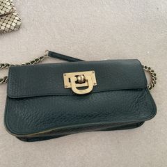 DNKY leather clutch bag