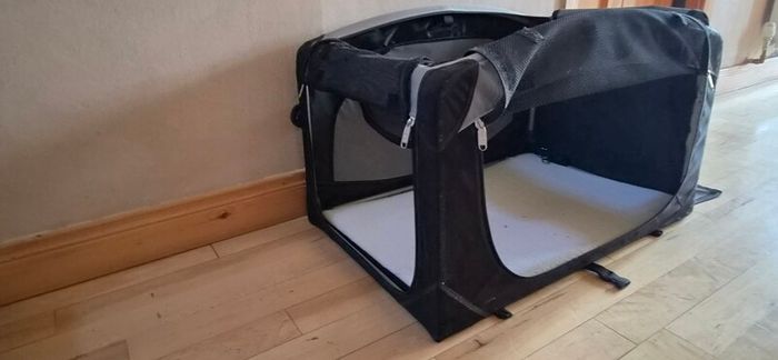 dog carrier and bed