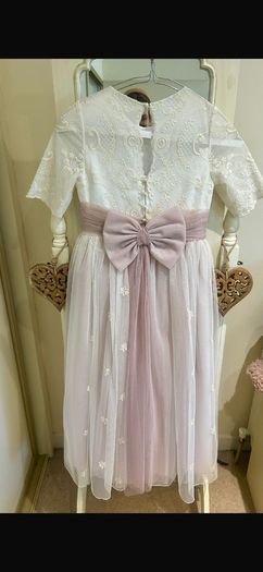 Marian Gale vintage style communion dress with custom made headband