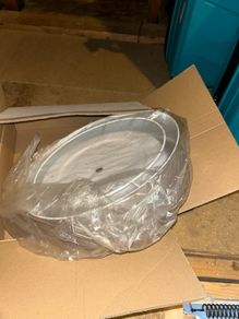 EGLO Pasteri LED Ceiling Light 32cm Taupe. Brand New/Boxed