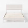 Double Upholstered Bed Frame with Headboard (135 x 190 cm) Image 2