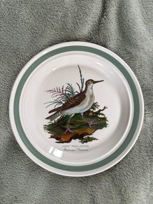 Portmeirion Birds of Britain dinner plate Grey Phalarope Bird