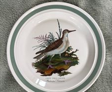 Portmeirion Birds of Britain dinner plate Grey Phalarope Bird