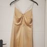 Champagne Satin Maxi Dress Image 4
