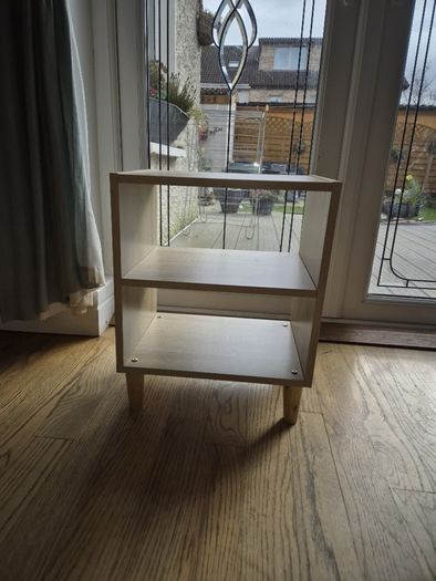 Small wooden colour side table/storage