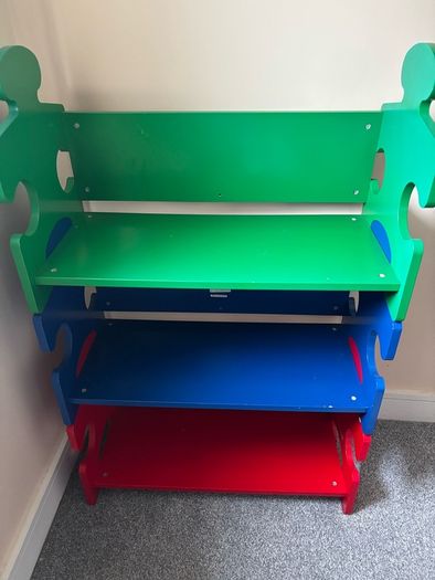 KidKraft Wooden Puzzle Storage Shelf