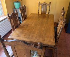 Soild Wood dining table & 6 chairs