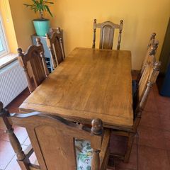Soild Wood dining table & 6 chairs