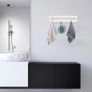 6 Hooks Key Holder Wall Mounted, Letter Holder with Key Hooks, Mail Organizer Wall Mount with Key Hanger, Small Key Rack for Hallway, Entryway, Kitchen, Bathroom (FREE POSTAGE) Image 3
