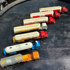 7 x Vintage Majorette Tanker Truck Collection