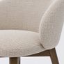 Aura Upholstered Dining Armchair Cremona Fabric & Custom Legs Image 8