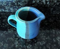 Handmade ceramic creamer for tea & coffee, pottery pitcher, milk jug