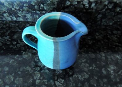 Handmade ceramic creamer for tea & coffee, pottery pitcher, milk jug