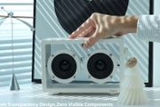 Transparent Cassette Portable Bluetooth Speaker, Minimalist Speakers Bluetooth Wireless Loud, HD Powerful Sound and Wide Compatibility for Indoor  and Outdoor
