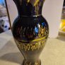 Lovely Black And Gold Pottery Vase Image 5