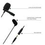 Auxiliary Omnidirectional Lavalier Microphone, Earphone For calls, Video Conferences, And Monitoring, Black, Small Image 3