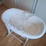 White Moses basket with stand / Cot Image 2
