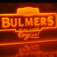 Bulmers Neon Light Sign Lamp Gift Crest Decor