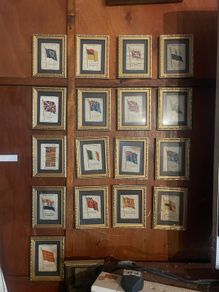 Individually Framed Vintage British Flags Cigarette Cards