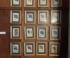 Individually Framed Vintage British Flags Cigarette Cards