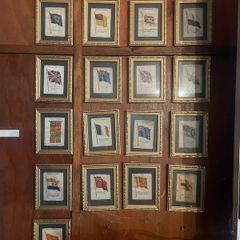 Individually Framed Vintage British Flags Cigarette Cards