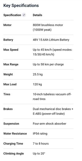 KuKirin T3 Electric Scooter