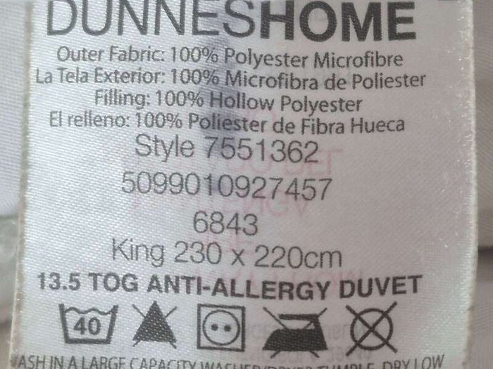 2 duvets for free: 200x200 and 230x220