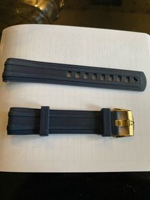 Omega 20mm Rubber Strap and buckle