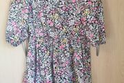 NEW - Full cotton floral Dress UK 10