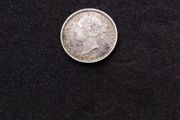 Canadian 10 Cents , Queen Victoria 1886 Silver Coin