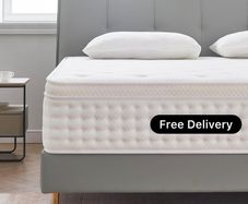 King Size Mattress,10.2 INCH Hybrid Memory Foam and Individually Pocket Spring,5FT King Mattress Medium Firm,Ergonomic Pressure Reducing,Improve Sleeping (150x200x26cm)