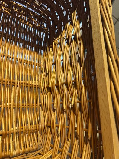 Vintage Wicker Pull-out Basket & Runners
