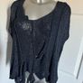 Lily White by Acconda unusual navy vest UK18 EU46 Postage included Image 3