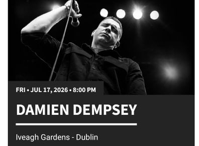 Damien Dempsey Ticket Friday
