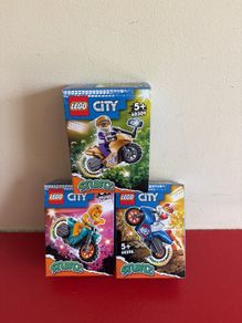 lego stuntz motorbikes x 3