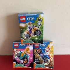 lego stuntz motorbikes x 3